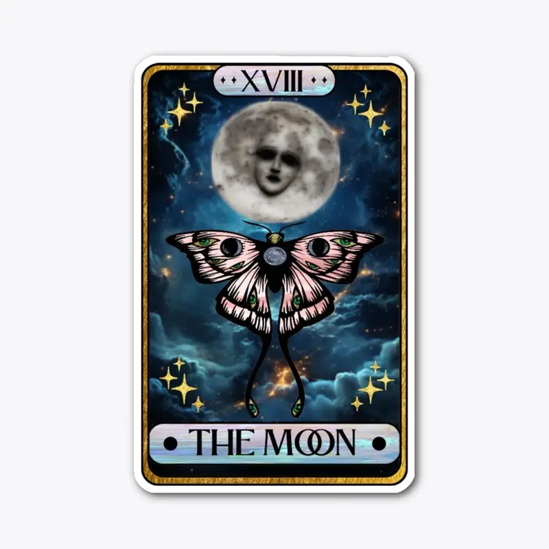 Tarot Card - 18 The Moon - By QueenB 