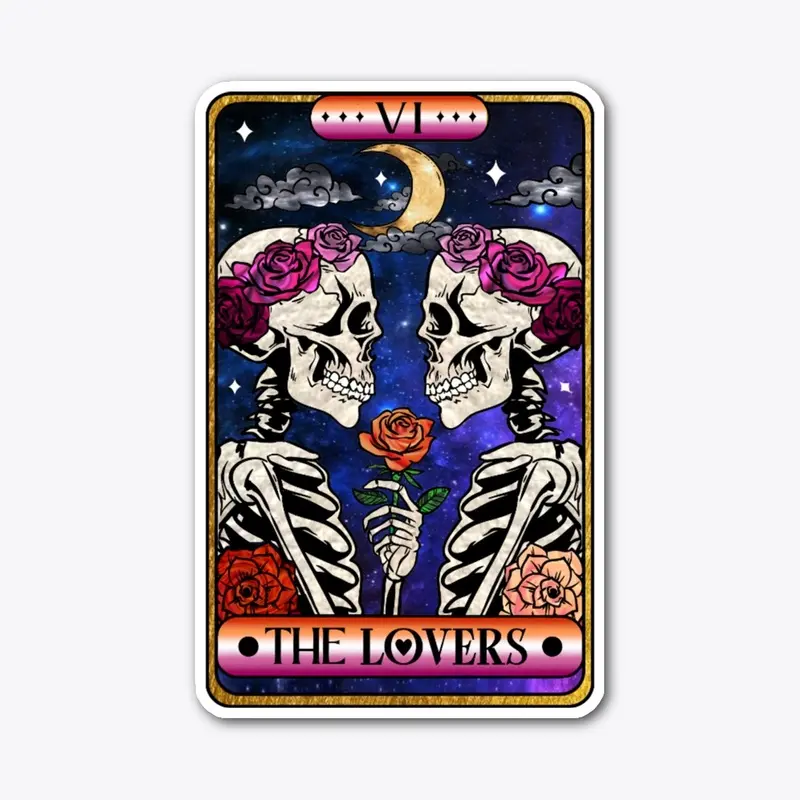 Tarot Card - 06 The Lovers - Lesbian 